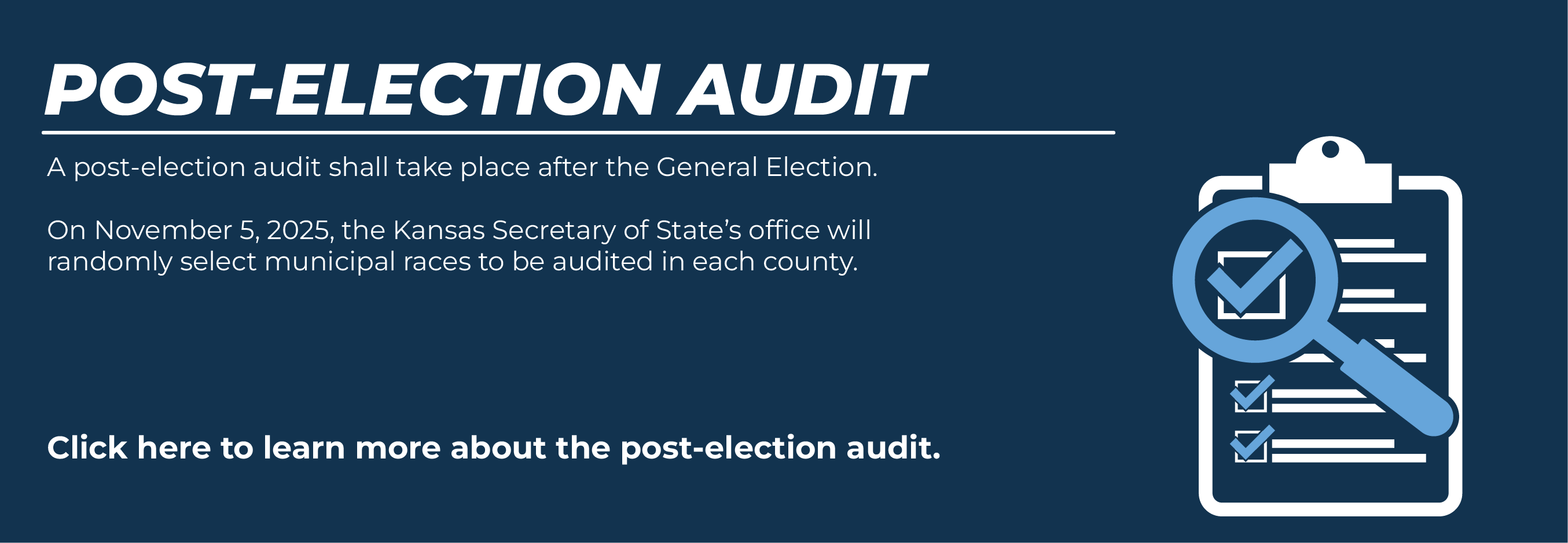 Post-Election Audit image