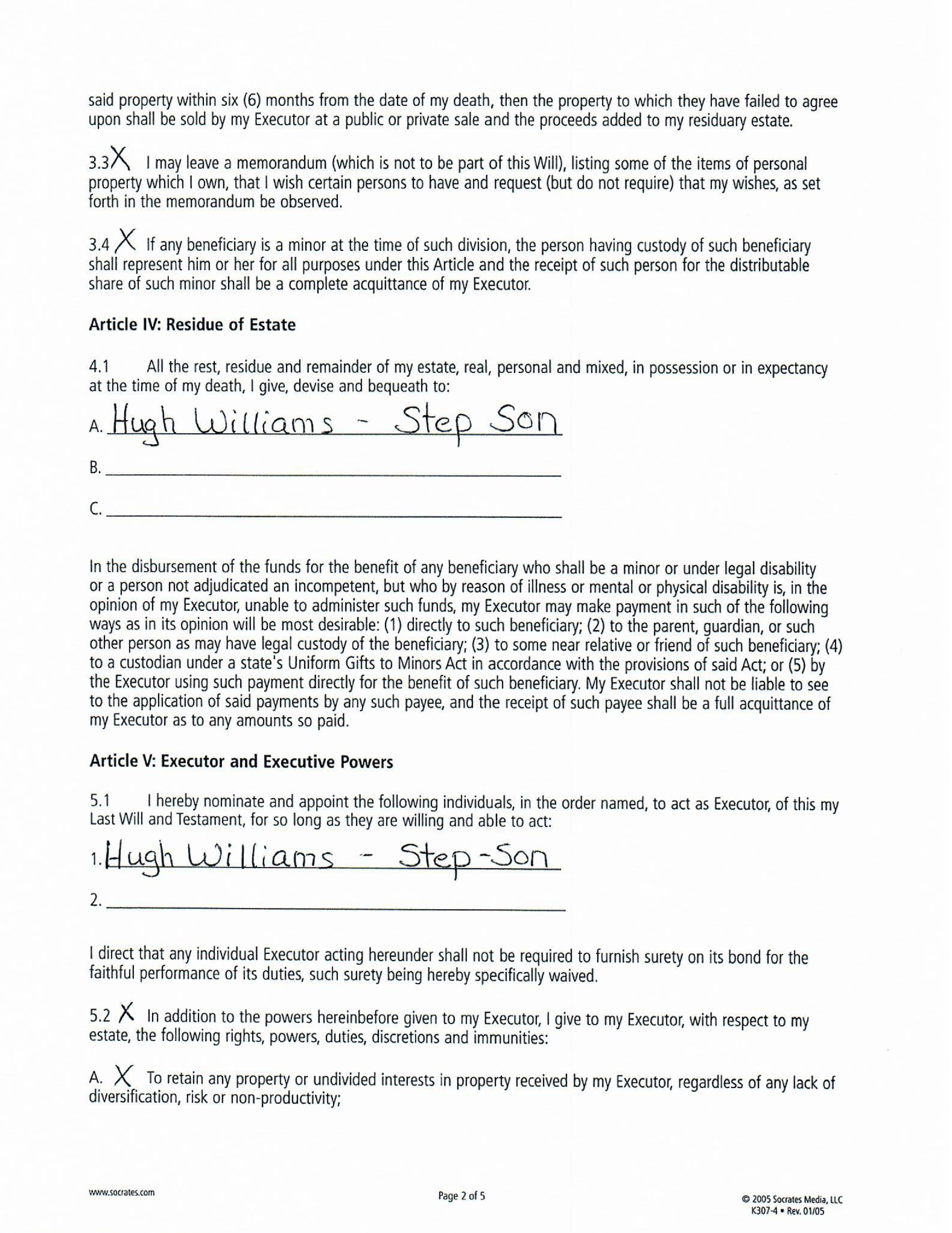 Court Citation/Will Page 3