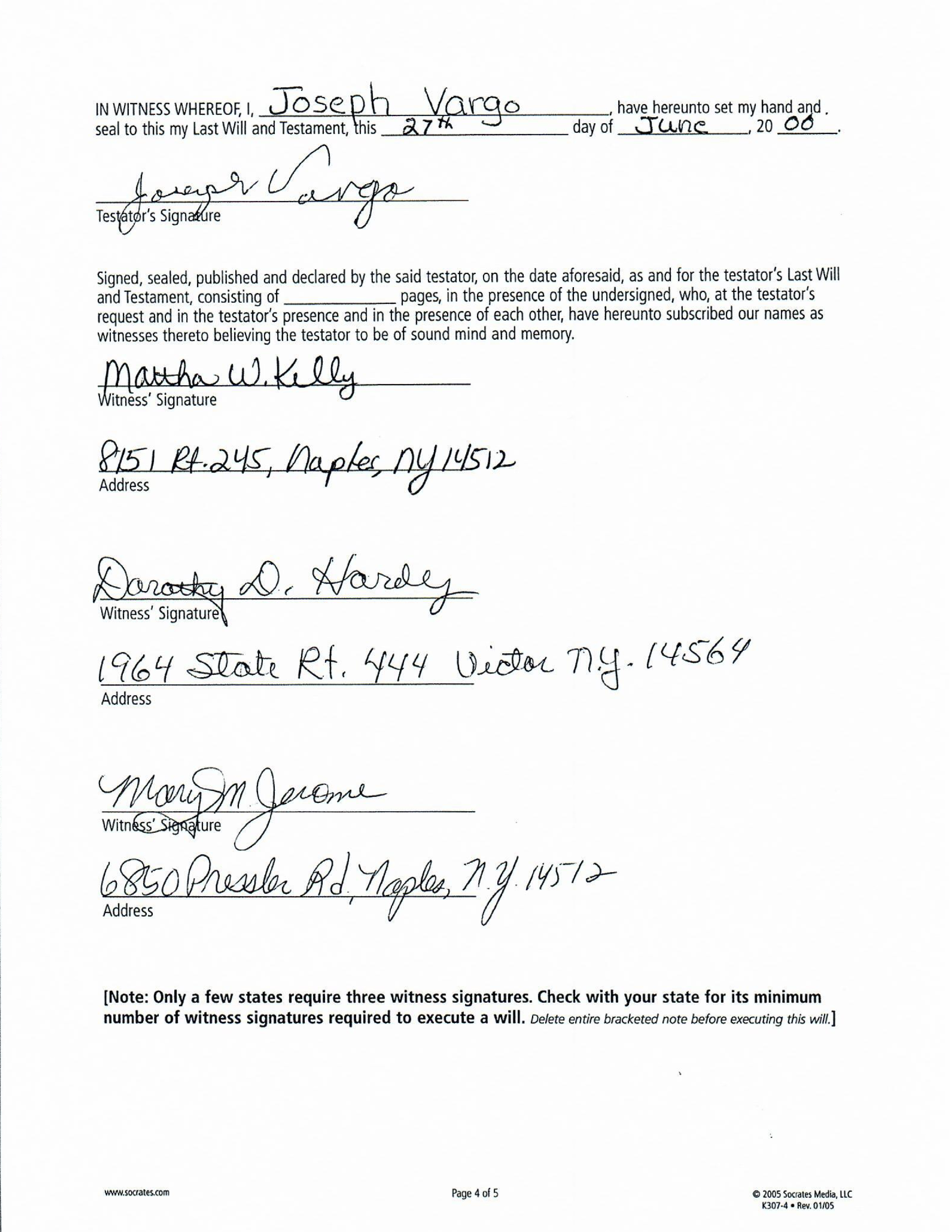 Court Citation/Will Page 5